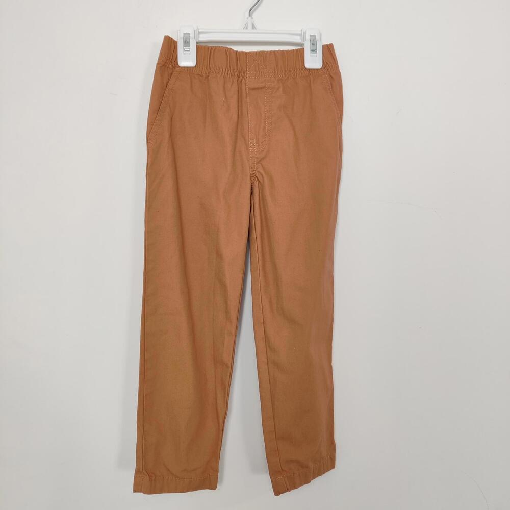 Carter's Boy's Pull On Orange Pants Size 4T Spring Fall 100% Cotton